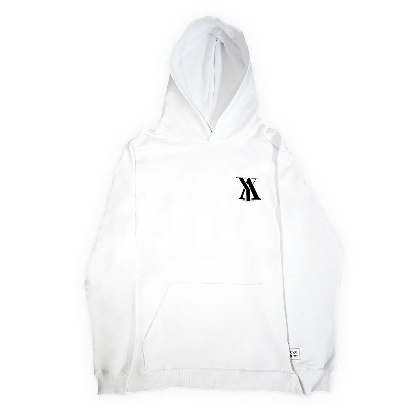 Hoodie Anarchy Symbol White
