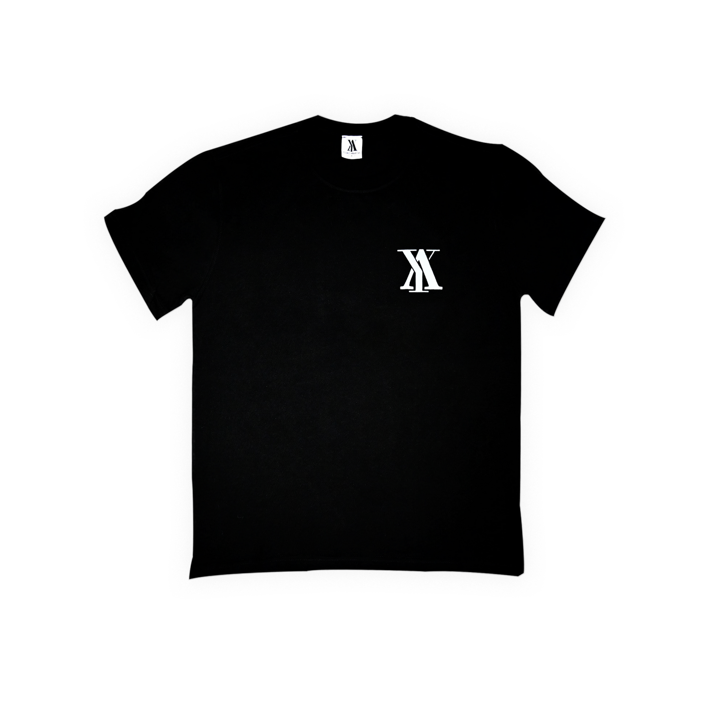 Rose In Rectangle Graphic Tee Black