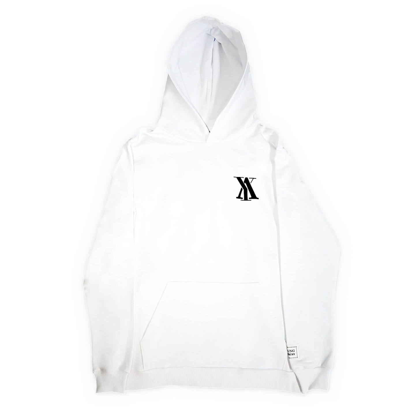 Hoodie World Grid White