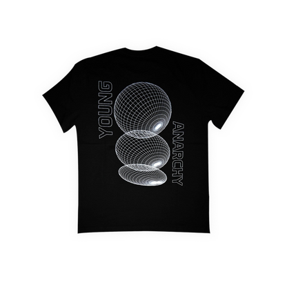 World Grid Graphic Tee Black