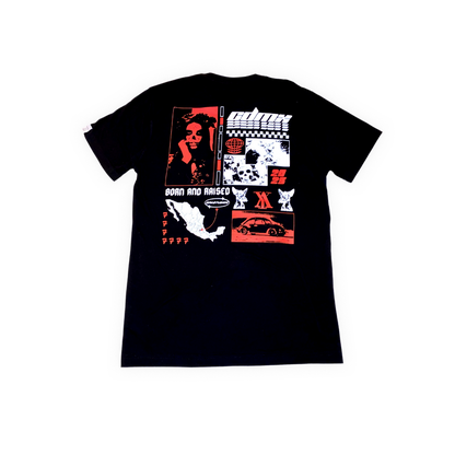 Born and Raised Graphic Tee Black