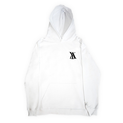 Hoodie Y.A. Monogram White